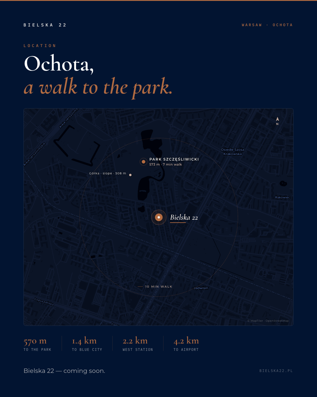 Bielska 22 location map